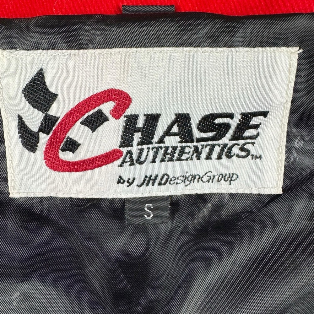 Vintage NWT JH Design Dale Jr. Budweiser Red Racing Jacket Sz Small NASCAR - Picture 3 of 10